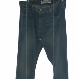 Levis Denizen Jeans Mens 38x32 Relaxed Fit Straight Dark Wash Streetwear Denim